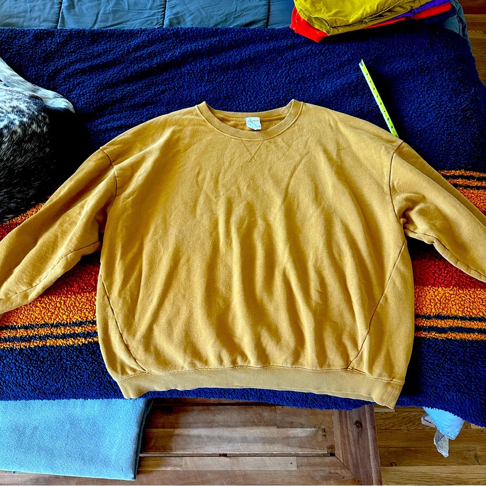 OFFLINE by Aerie throwback fleece crew neck sweatshirt — terry fleece